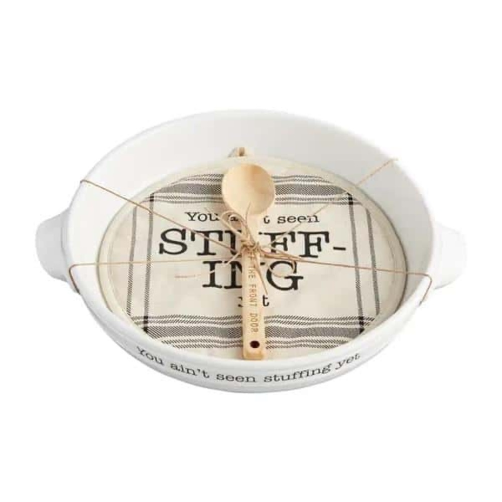 Servappetit Stuffing Dish with Spoon  & Hot Pad